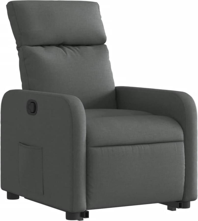 DD Sta Op Stoel Elektrisch Relaxfauteuil Verstelbaar Relaxstoel Elektrisch Sta-Op Stoel Verstelbare Stof 66x90x96cm Donkergrijs