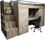 De Beddenkoning Study Hoogslaper met Kast en Bureau - Thumbnail 1