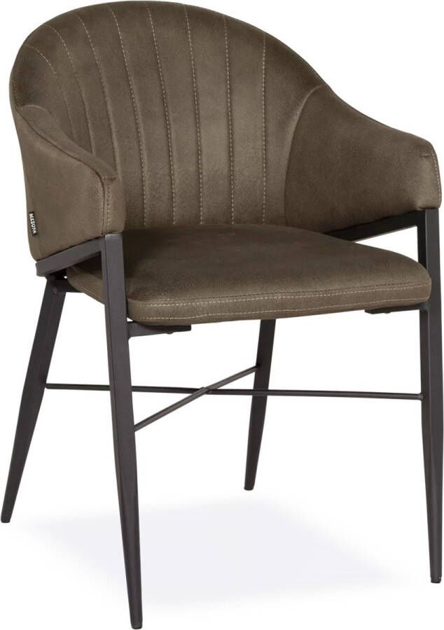 De Bommel Meubelen Eetkamerstoel Clay Zorro Moss Groene eetkamerstoel Eetkamerstoelen met armleuning Eetkamerstoel microleder Industriële eetkamerstoel Stof Groen Modern Eettafelstoel Keukenstoel Eetstoel Stoel eetkamer