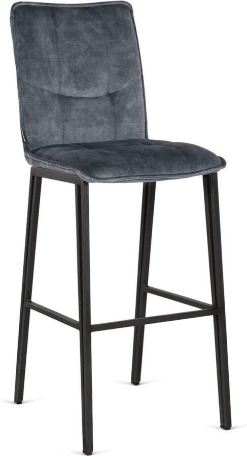 De Bommel Meubelen Barstoel Fancy (hoog) Velvet Adore Niagara Barkrukken met rugleuning Barstoelen met rugleuning