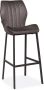 De Bommel Meubelen Barstoel (hoog) Kenny Otis Antraciet Kunstleer Antraciet Barkrukken met rugleuning Barstoelen met rugleuning Barstoel kruk - Thumbnail 2