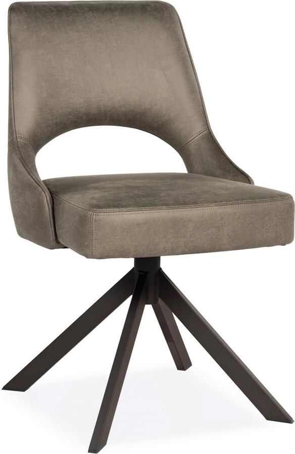 De Bommel Meubelen Eetkamerstoel Amina Oxx Forest Groen Groene eetkamerstoelen Microleder eetkamerstoel Industriële eetkamerstoel Moderne eetkamerstoel Kunstleer Groen Modern Eettafelstoel Keukenstoel Eetstoel Stoel eetkamer