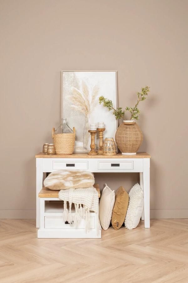 De Bommel Meubelen Hoektafel (60x60cm) Summerville Vierkant Home Meubelen Voorraad en Vierkant Home Meubelen Voorraad Bijzettafel Vierkant Bijzettafel Hout Landelijk