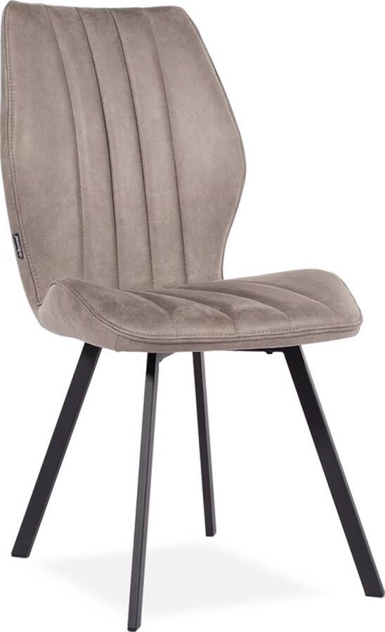 De Bommel Meubelen Eetkamerstoel Donna Bull Clay Kunstleer Naturel LandelijkKlassiek Eettafelstoel Keukenstoel Eetstoel Stoel eetkamer