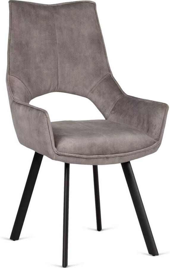 De Bommel Meubelen Eetkamerstoel Luna Adore Clay Velvet Naturel Modern Eettafelstoel Keukenstoel Eetstoel Stoel eetkamer