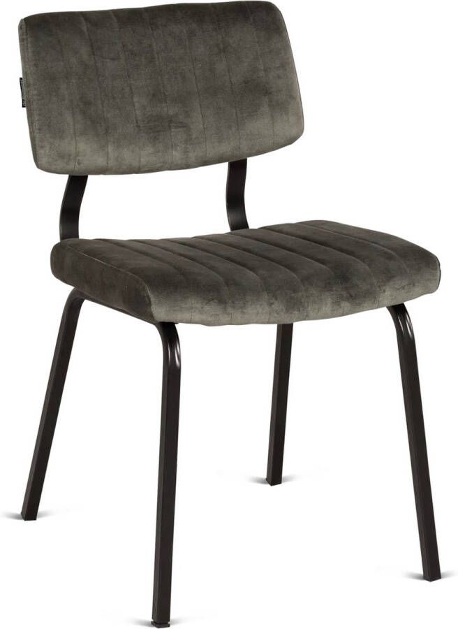 De Bommel Meubelen Eetkamerstoel Sera (sale) Adore Hunter Set van 2 Velvet Groen Eettafelstoel Keukenstoel Eetstoel Stoel eetkamer