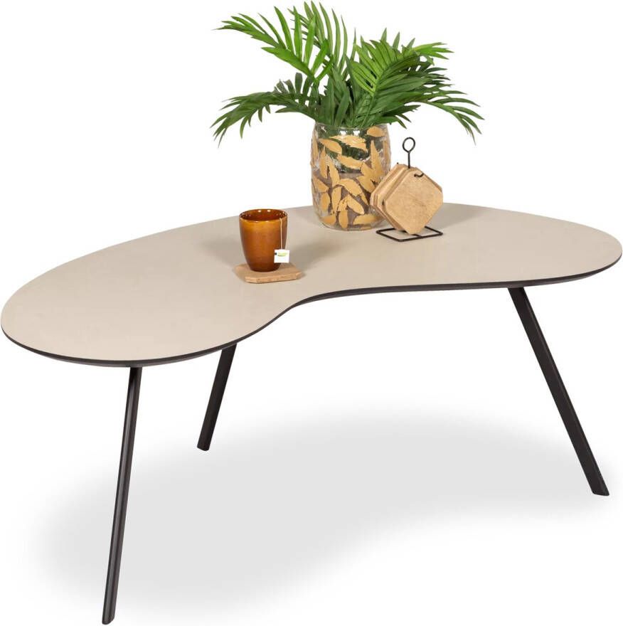 De Bommel Meubelen Salontafel (groot) Rein Stone Beige Salontafel Rond Salontafel Kunststof