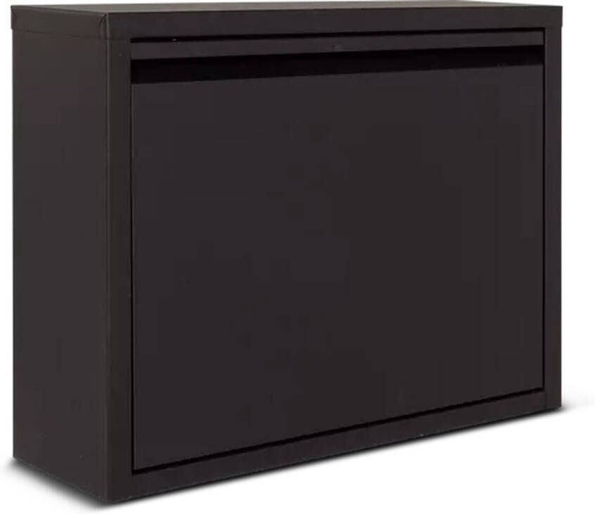 De Bommel Meubelen Schoenenkastje Shoes (1 vak) Mat Zwart Schoenenkast zwart Schoenenkast metaal Schoenenrek zwart Schoenenkast industrieel Schoenenkasten Schoenenrek zwart