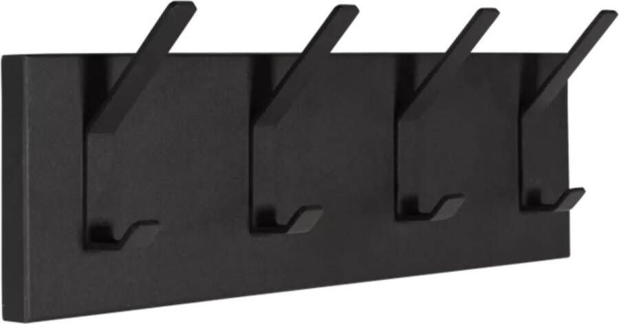 De Bommel Meubelen Wandkapstok Karin (50cm) Wandkapstok zwart Wandkapstok 50 cm Kapstok metaal Kapstok zwart Industriële kapstok