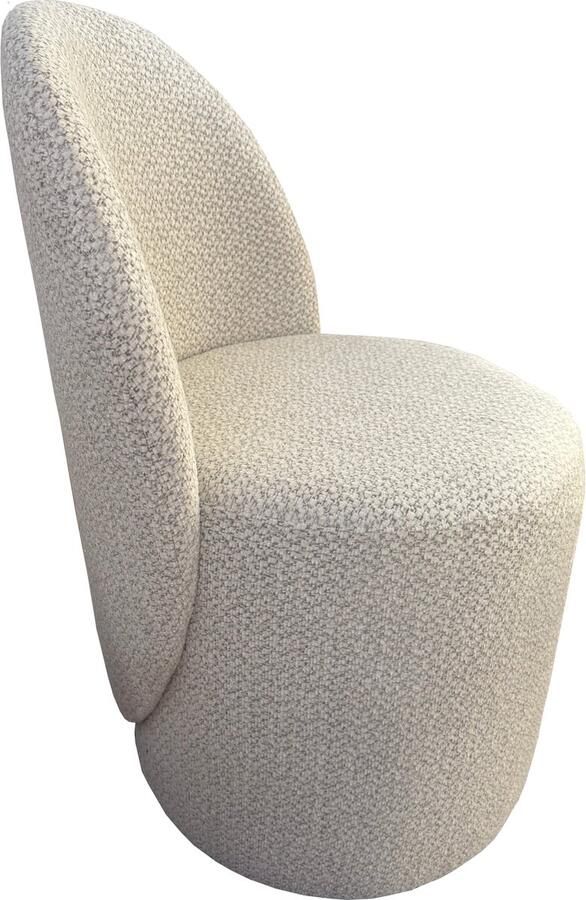 De Groen Home Poef 80x45x45 cm Moderne fauteuil zitzak met rugleuning – Beige & Grijs Comfortabele Zitzakstoel - Foto 2