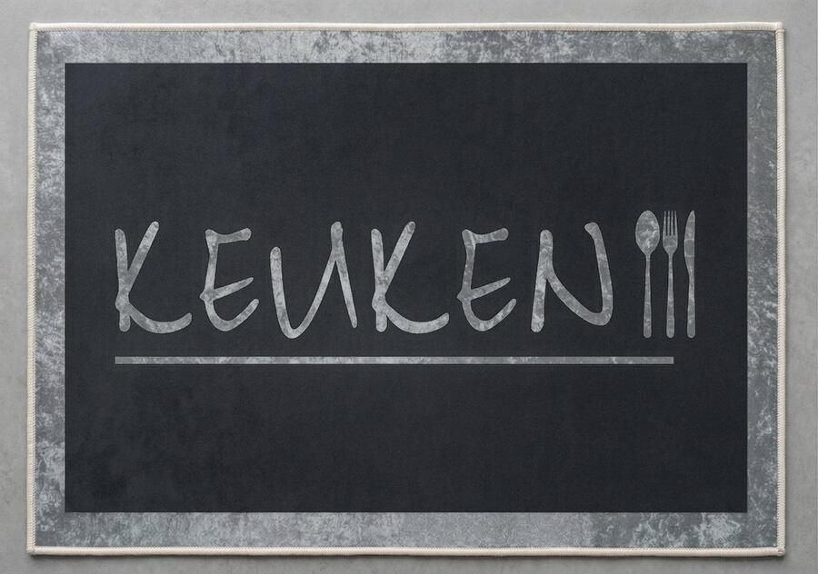 De Groen Home Kelim Vloerkleed Basak 60x90- Kilim Deurmat binnen Keukenmat Kleine keukenloper Tapijt Machinewasbaar - Foto 5