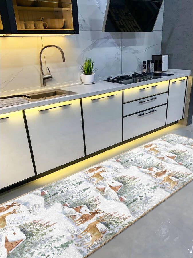 De Groen Home Rond Vloerkleed Ø150 cm Modern vrouw gezicht tekenen 10mm zachte dikte Wasbaar Anti-slip Laagpolig Tapijt