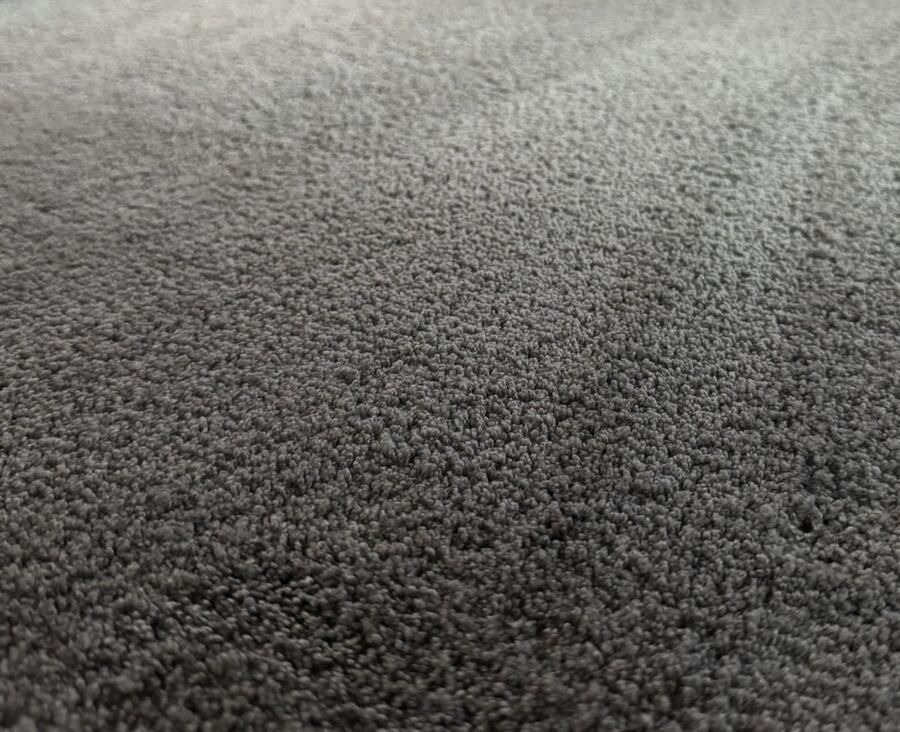 De Lange Trading Vloerkleed Karpet Tapijt Grijs Zacht vloerkleed Afgewerkt Tapijt Vloerkleed 140x200 cm Modern Tapijt woonkamer Tapijt salon Slaapkamer Eetkamer