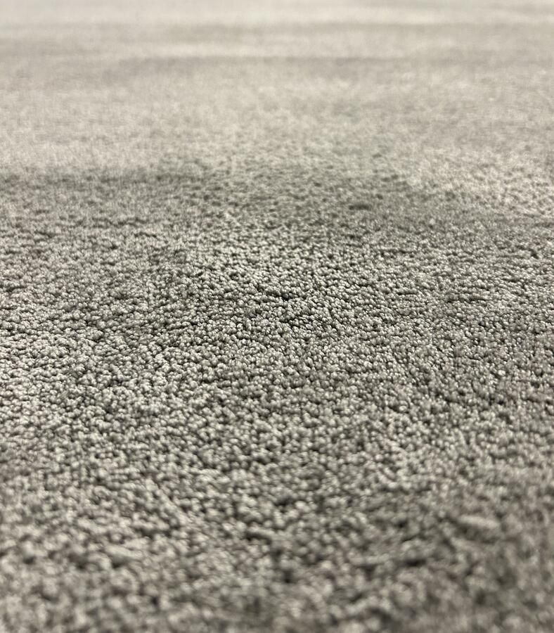 De Lange Trading Vloerkleed Karpet Tapijt Grijs Zacht vloerkleed Afgewerkt Tapijt Vloerkleed 200x200 cm Modern Tapijt woonkamer Tapijt salon Slaapkamer Eetkamer