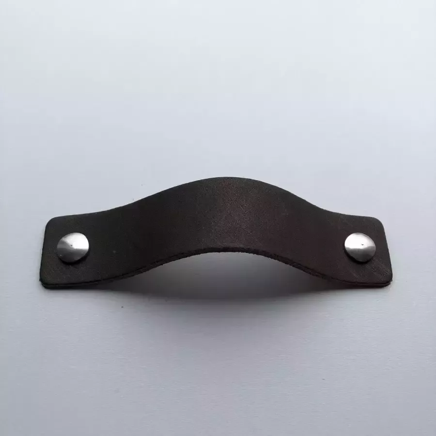 De Leermakers Leren handgrepen Bruin 4 stuks 15 x 3 cm