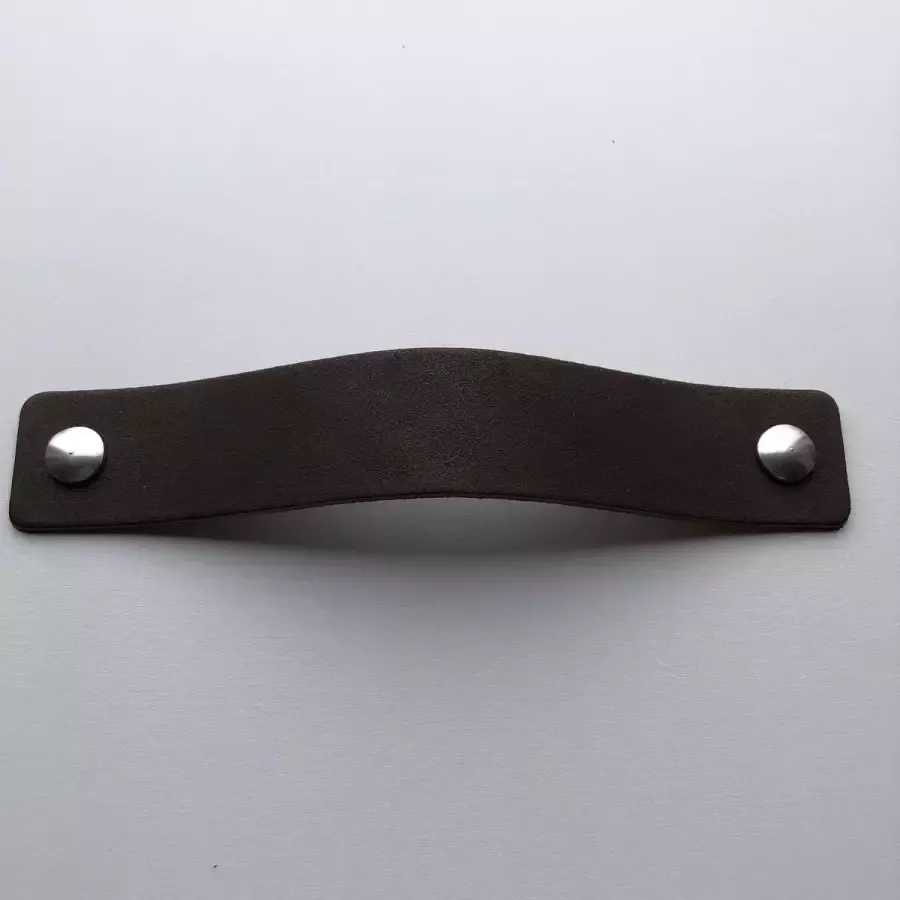 De Leermakers Leren handgrepen Bruin 4 stuks 18 x 3 cm