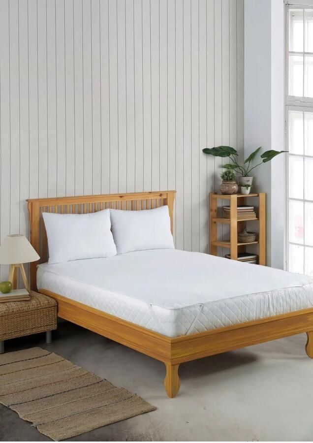 De Linde Home Matrasbeschermers Waterdicht Matrasbeschermer 200x220 cm Wit Katoen Molton Matrasbeschermer Met 4 Elastische Banden Katoenen Oppervlak Ademend Waterdichte Matras Beschermer Antibacteriëel Incontinentie