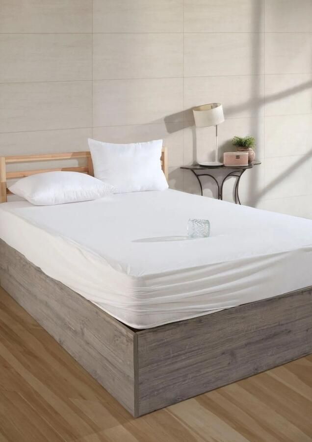 De Linde Home Matrasbeschermers Waterdicht Matrasbeschermer 200x220 cm Wit Katoen Molton Matrasbeschermer Fitted Hoeslakenbadstof Rondom Elastiek Waterdichte Matras Beschermer Incontinentie