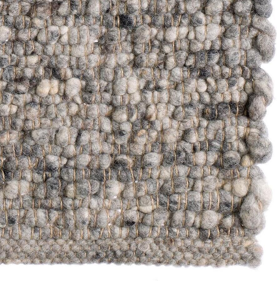 De Munk Carpets Garda 04 Vloerkleed 200x300 cm Rechthoekig Laagpolig Structuur Tapijt Design Industrieel Landelijk Antraciet Grijs