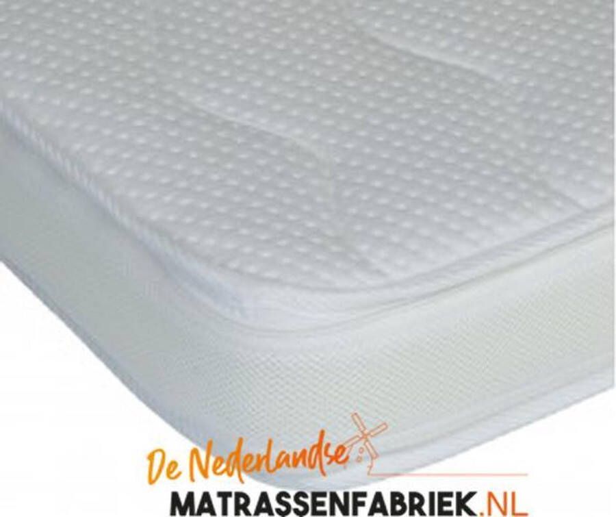 De Nederlandse matrassenfabriek 10cm dik 90x200 Topdekmatras Koudschuim HR45 Bamboo tijk