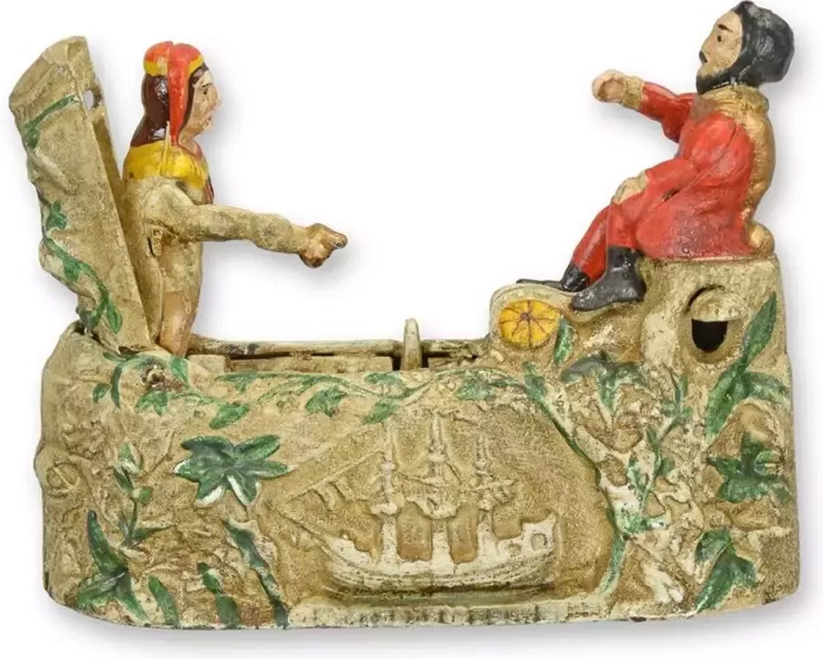 De Splinter bv DE FEE MECHANISCHE BANK VAN EEN GIETIJZEREN WERELD A CAST IRON WORLD'S FAIRY MECHANICAL BANK