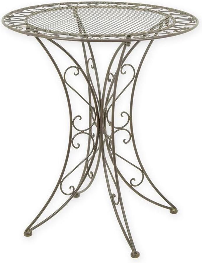 De Splinter B.V. EEN BRUINE IJZEREN TUINTAFEL