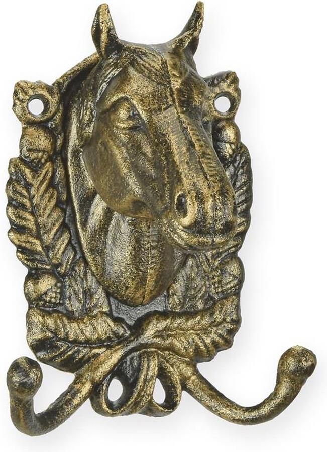 De Splinter B.V. EEN GIETIJZEREN PAARDENKOP KAPSTOK HAAK