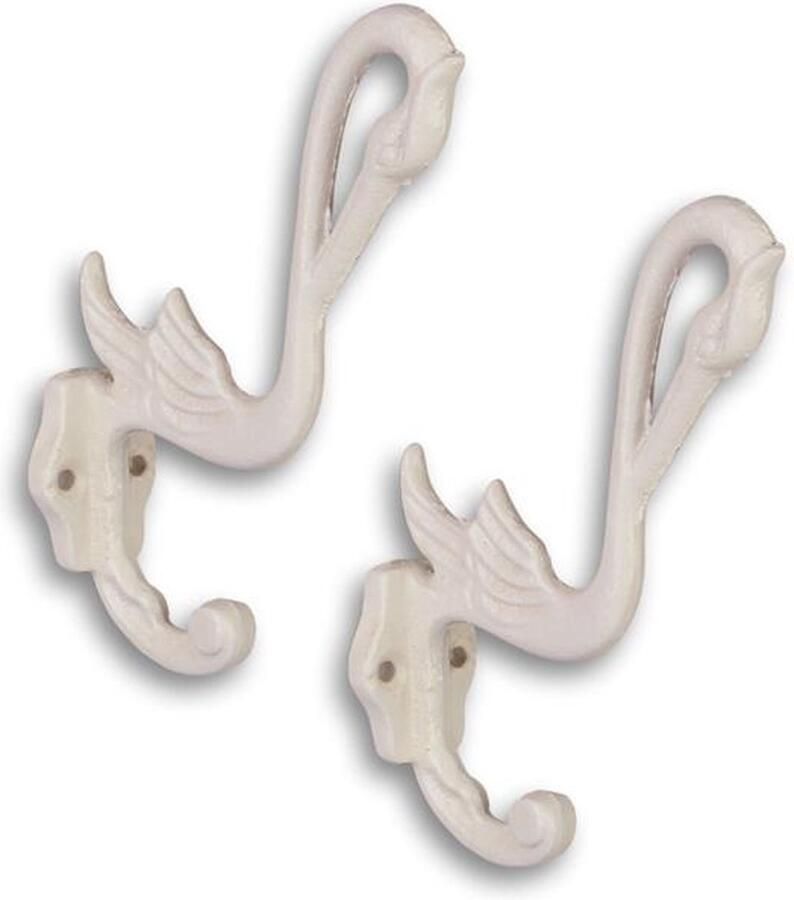 De Splinter B.V. EEN PAAR GIETIJZEREN SWAN KAPSTOKKEN