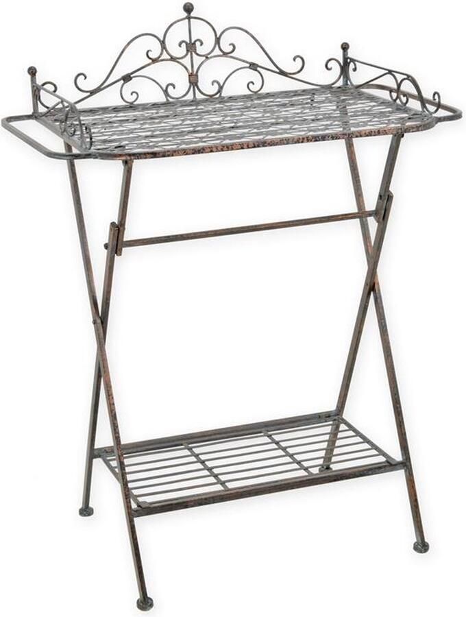 De Splinter B.V. EEN SMEEDIJZEREN BADKAMERTAFEL BRUIN