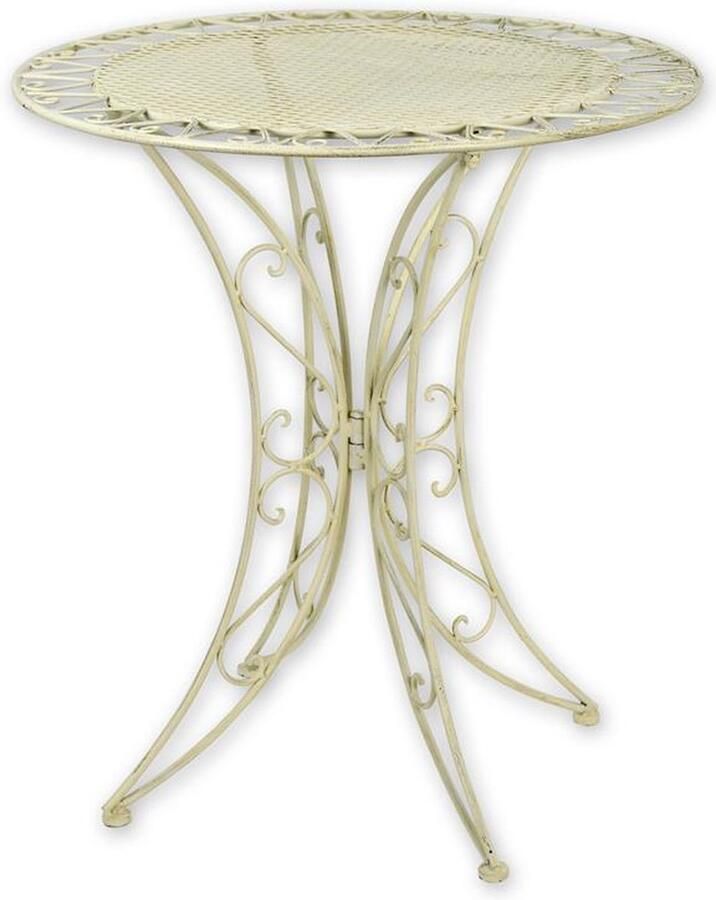 De Splinter B.V. EEN WITTE IJZEREN TUINTAFEL