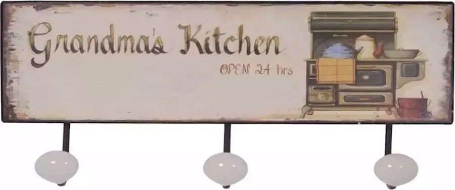 De Splinter bv Kapstok garderobe jas ophangen IRON HOOK SET-2 LxW: 14 9 x 37 cm