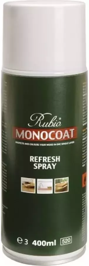 De Splinter bv RMC refresh spray 400 ml Rubio Monocoat Refresh is een kant-en-klaar onderhoudsproduct voor de opfrissing en herstelling van de olielaag van alle met olie beschermde houten oppervlakken - Foto 2