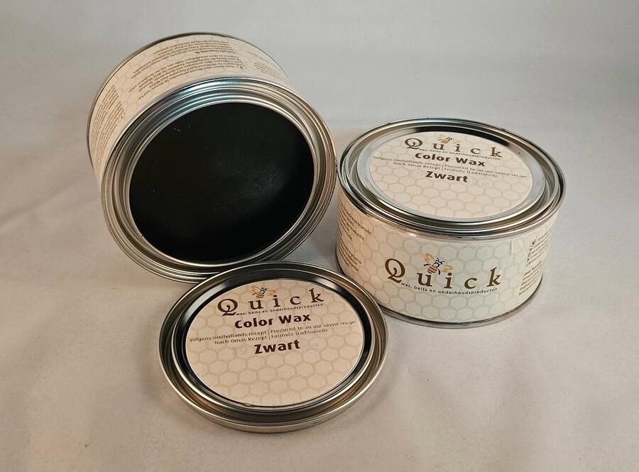 De Vesting Quick color wax (antiekwas boenwas Terpentijnwas ) zwart - Foto 3