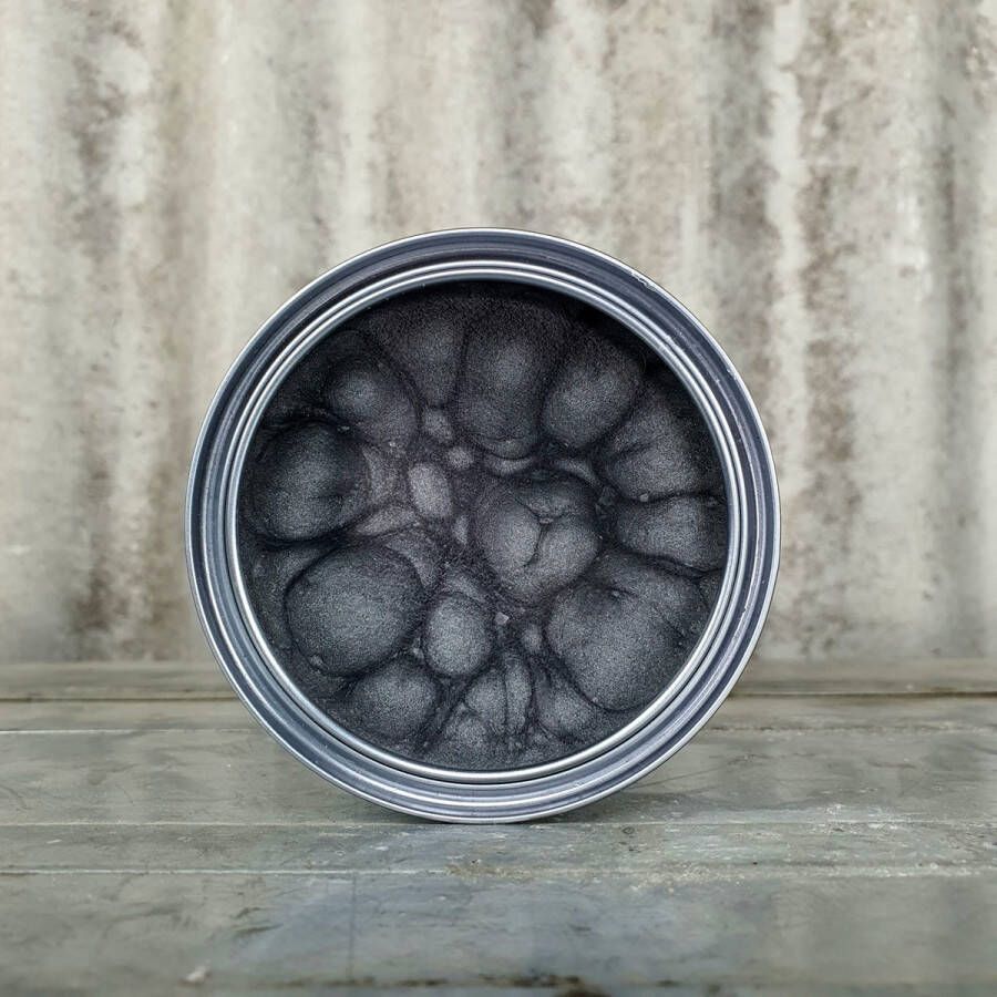 De Vesting Metal Sparks Decor Wax 250 ml Old Silver Zilver Silver Meubelwas Decorwas Metallic Wax geeft meubels glamour Magazijn Uitverkoop NERGENS GOEDKOPER!