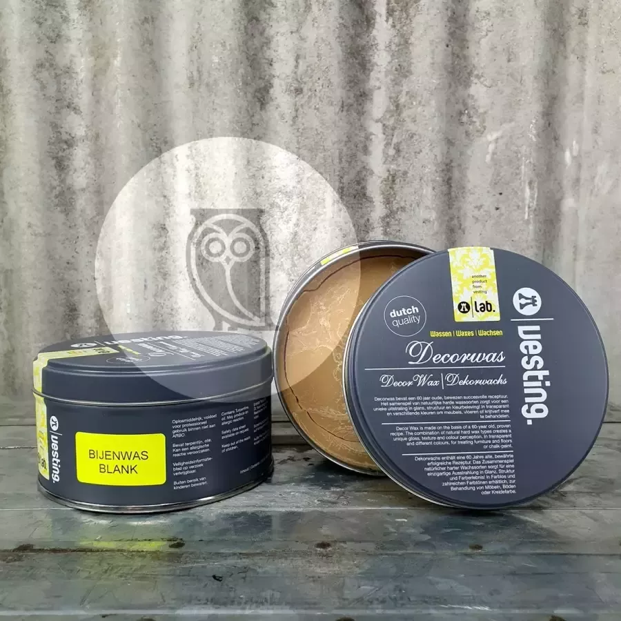 De Vesting Zuivere Bijenwas 370 ml blank kleurloos transparant duurzaam natuurproduct boenwas meubelwas boenwas van zuivere bijenwas meubelonderhoudsmiddel