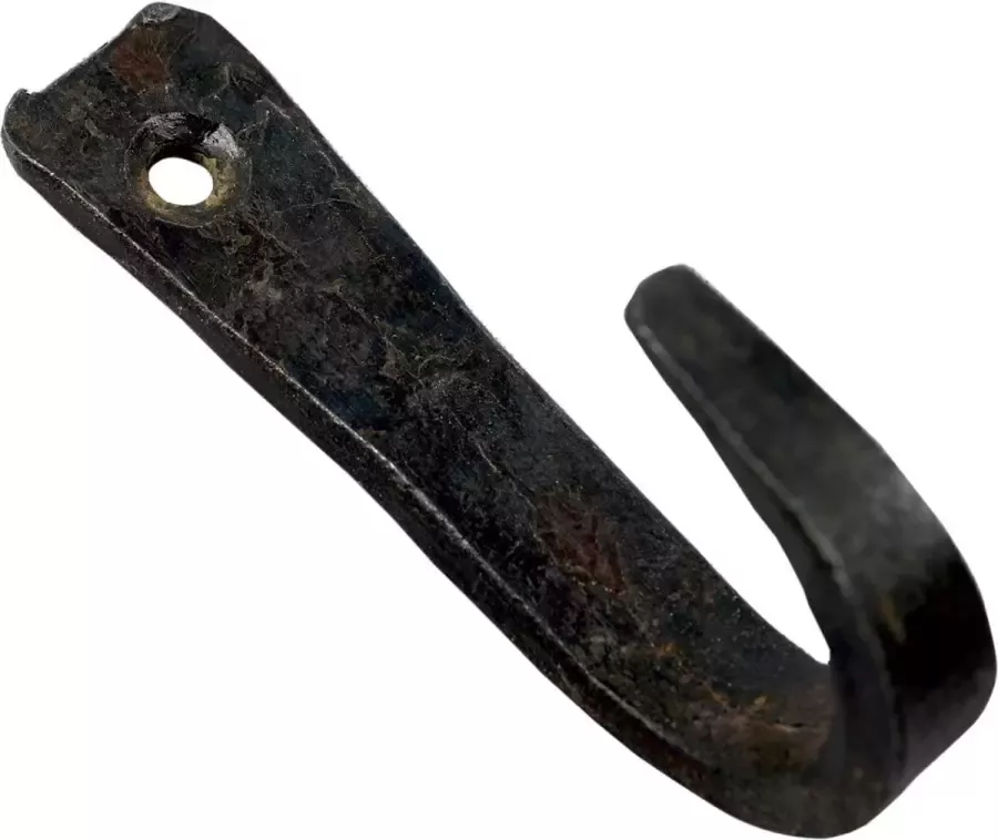 Weldaad Authentic Interior Smeedijzeren kapstokhaak zwart handgemaakt Vintage Ophanghaak Kapstok haak Muurhaak Wandhaak