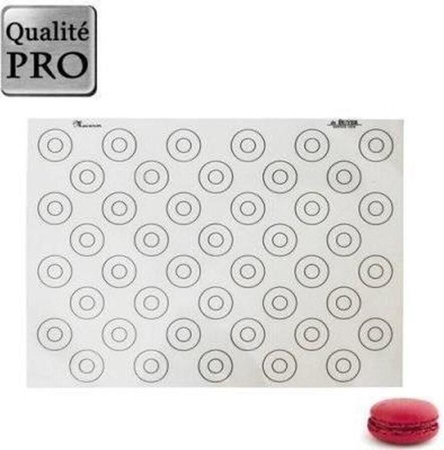 DeBuyer DE BUYER Siliconen tapijt voor macaroon 40 x 30 cm
