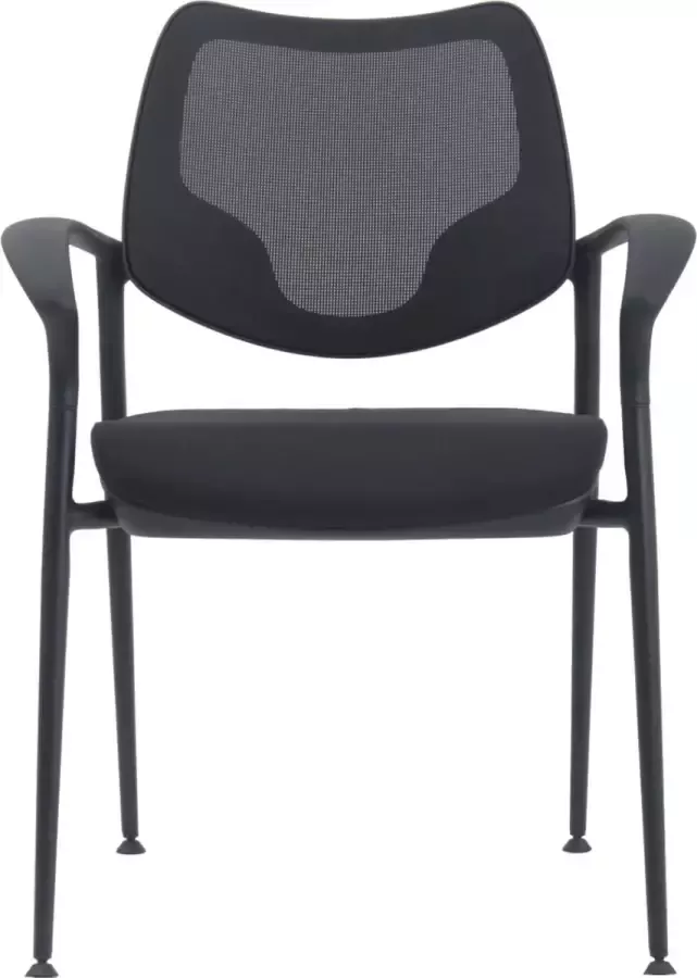 DECA Business DECA Bureaustoel Zwart- 4 poten- Armleggers