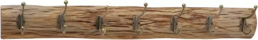 Deco by Boltze Jassen kapstok haken hout staal 75 cm