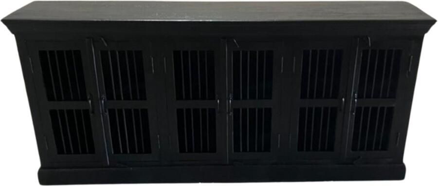 Deco4yourhome Dressoir Spijlen Zwart 90x200x40cm