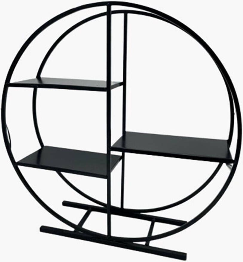 Deco4yourhome Decoratief Rek Wandrek Rek op voet Zwart Black 44cm Vensterbank