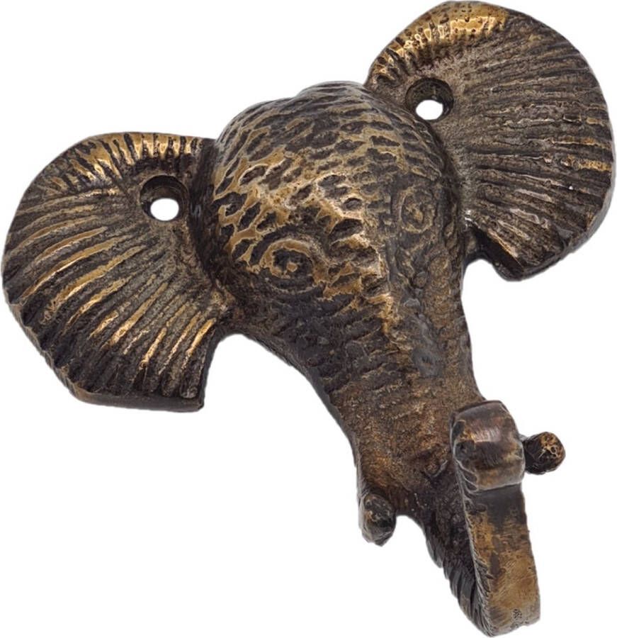 Deco4yourhome Kapstok Olifant Elephant Goud Gold