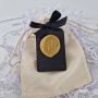 Deco.Kado Geurzakje met Amberblokje Kasthanger Autoparfum wax seal Letter Alfabet Persoonlijk Cadeau Handgemaakt goudkleurig wax Parfumzakje voor Auto Geurzakje voor kledingkast huisparfum cadeau voor hem of haar - Thumbnail 8