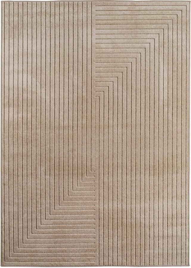 Decor24-AY Binnen- en buitentapijt Nova (beige 1202) 80x250 cm