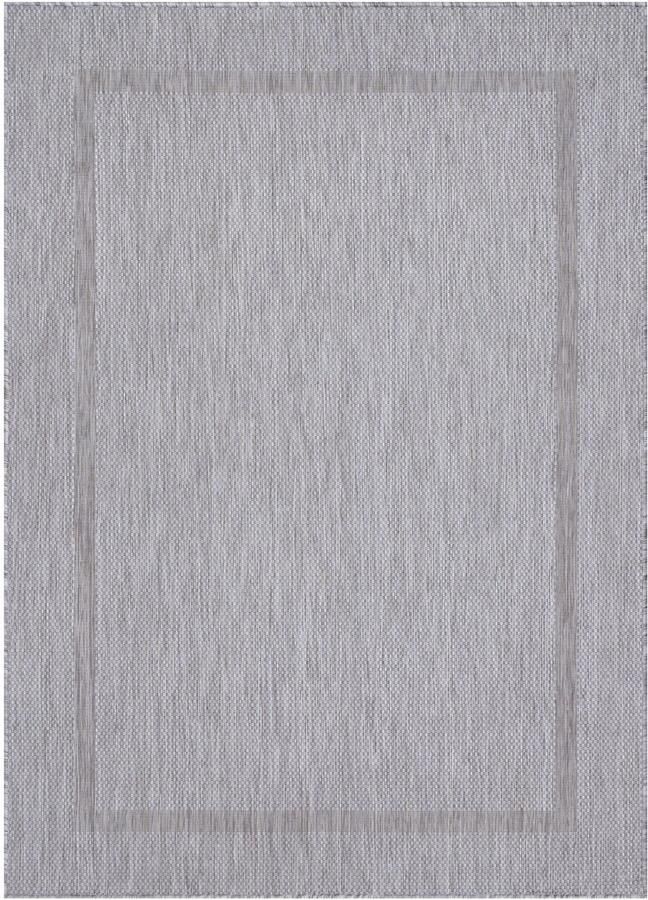 Decor24-AY Buitenkleed vloerkleed Relax (zilver) 140x200 cm