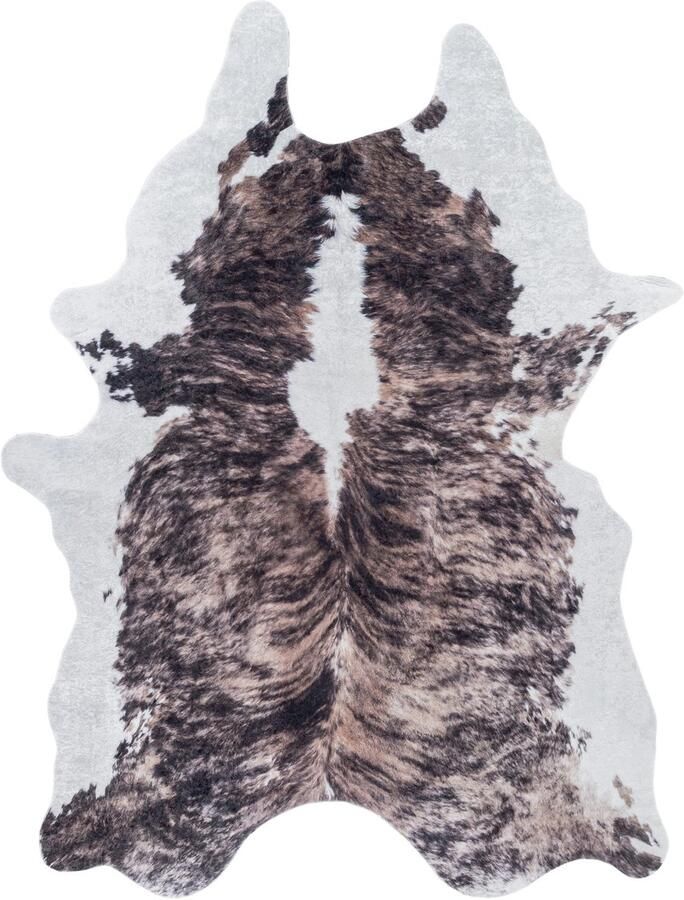 Decor24-AY Dierenhuid vloerkleed Etosha (4113 bruin) 100x135 cm