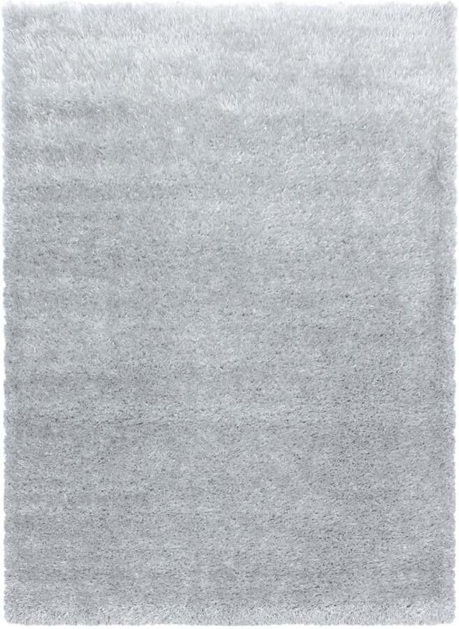 Decor24-AY Extra hoogpolig shaggy vloerkleed Brilliant silver 80x250 cm - Foto 1