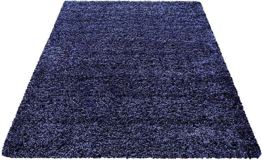 Decor24-AY Hoogpolig vloerkleed Life marineblauw 160x230 cm