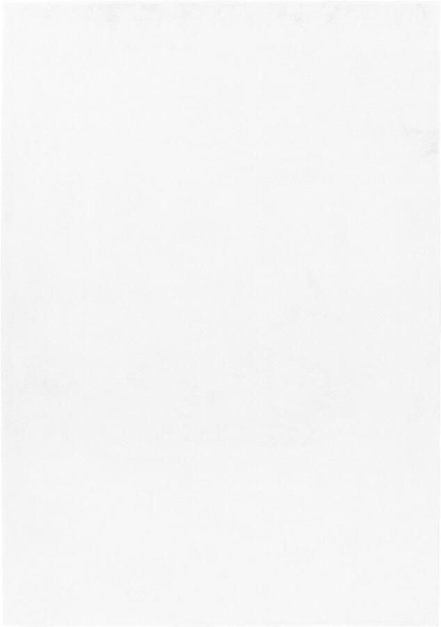 Decor24-AY Hoogpolig vloerkleed Pouffy (wit) 240x340 cm