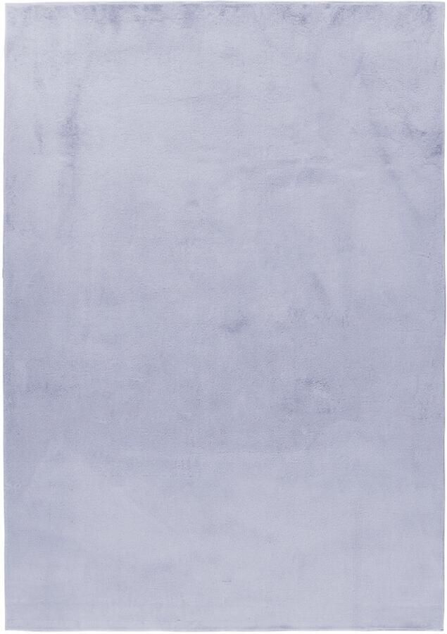 Decor24-AY Hoogpolig vloerkleed Pouffy (zilver) 120x170 cm